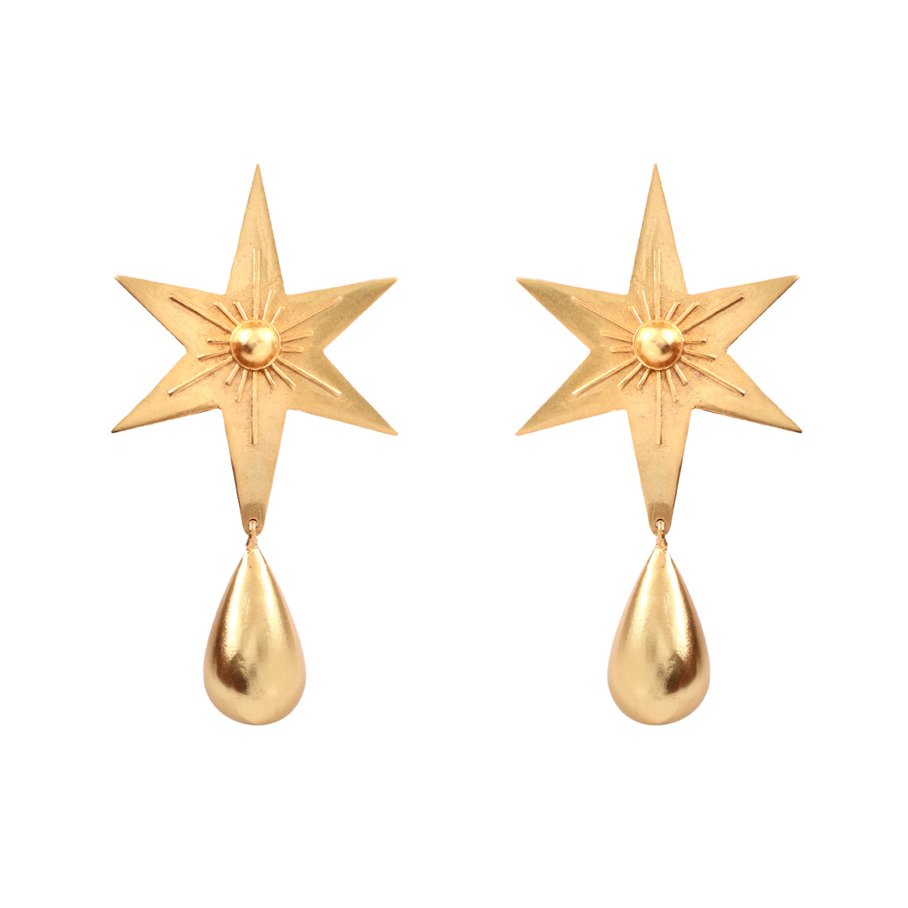 Star Drop Earings