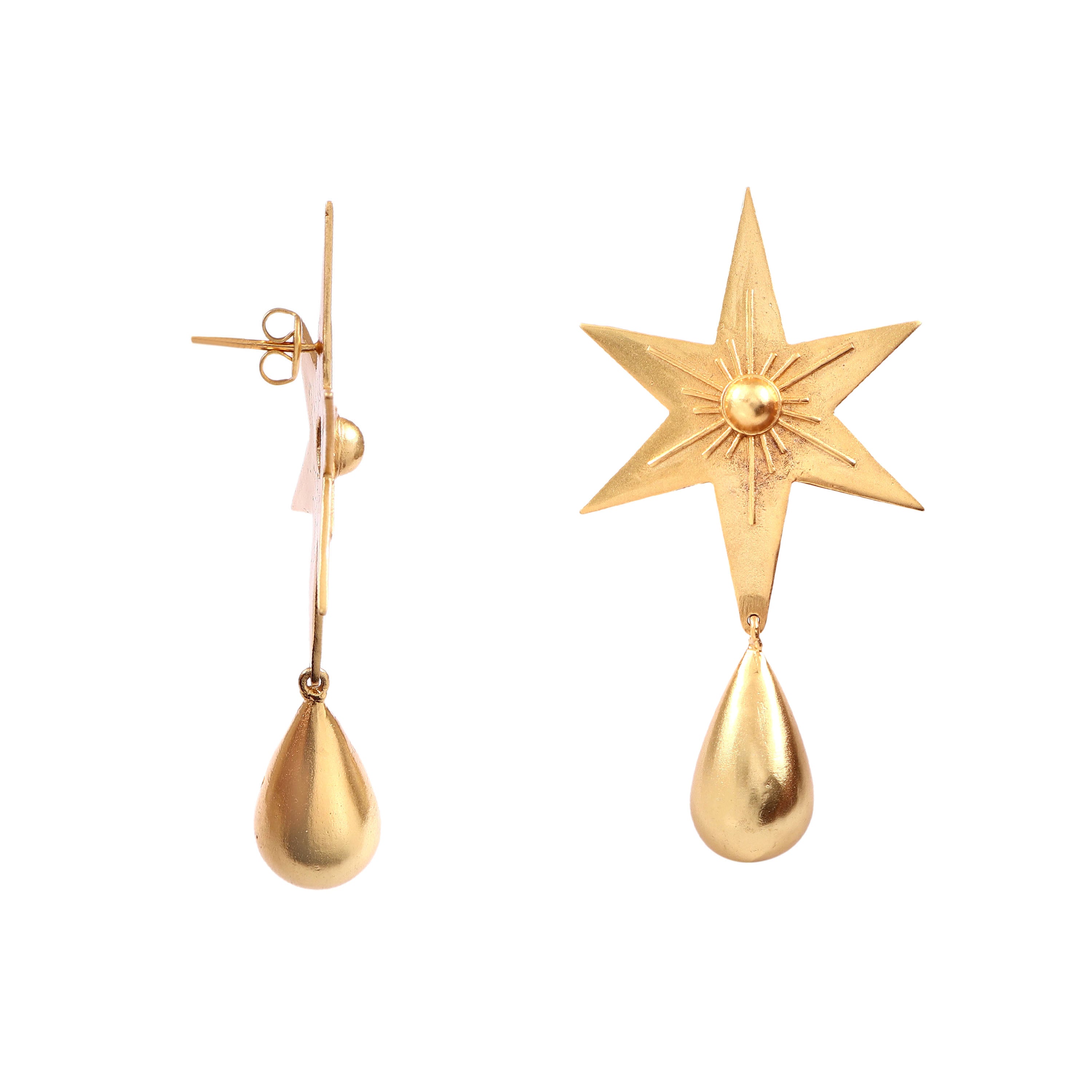 Star Drop Earings