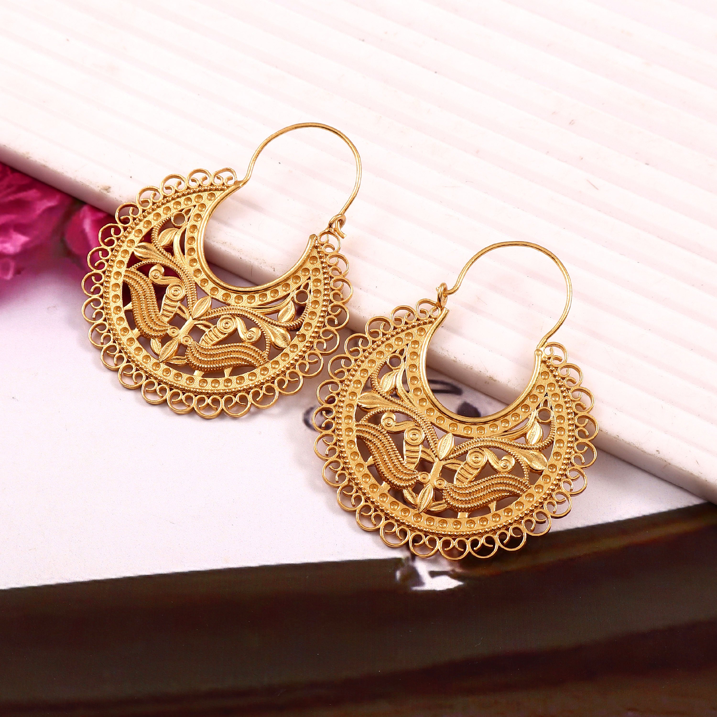 Antique Mandala Hoops