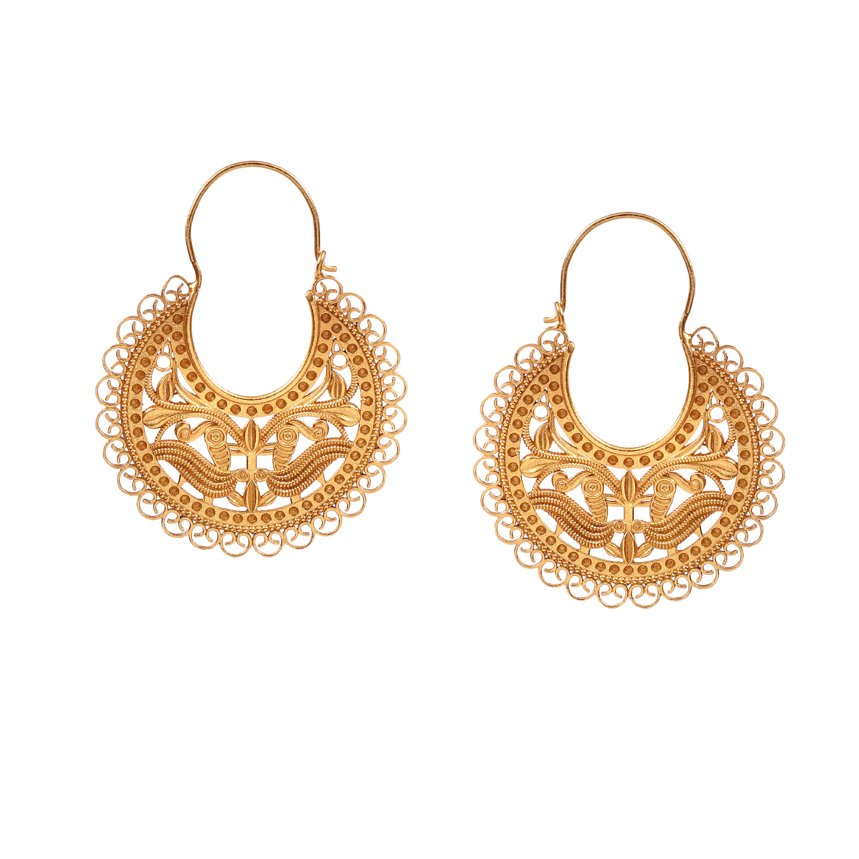Antique Mandala Hoops