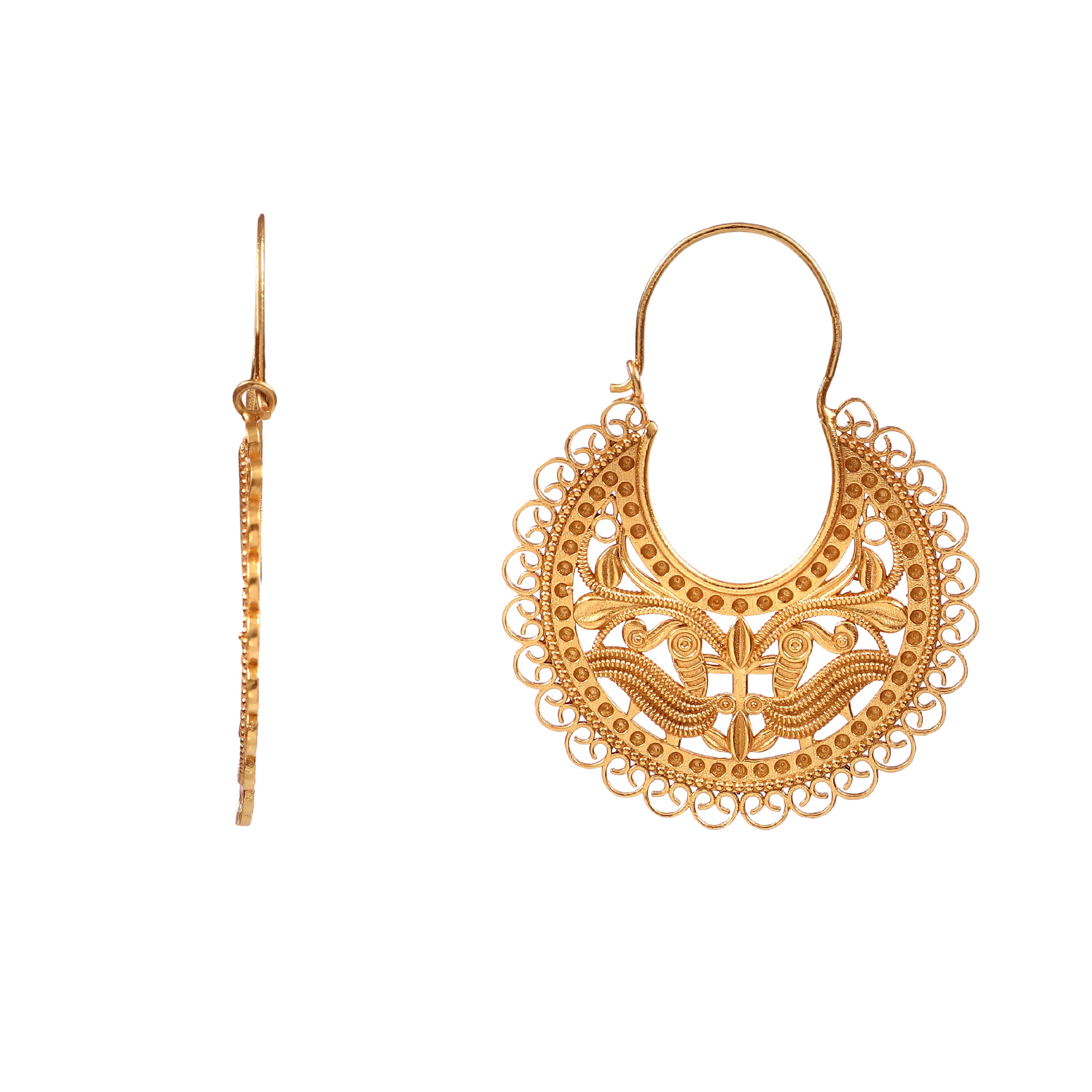 Antique Mandala Hoops