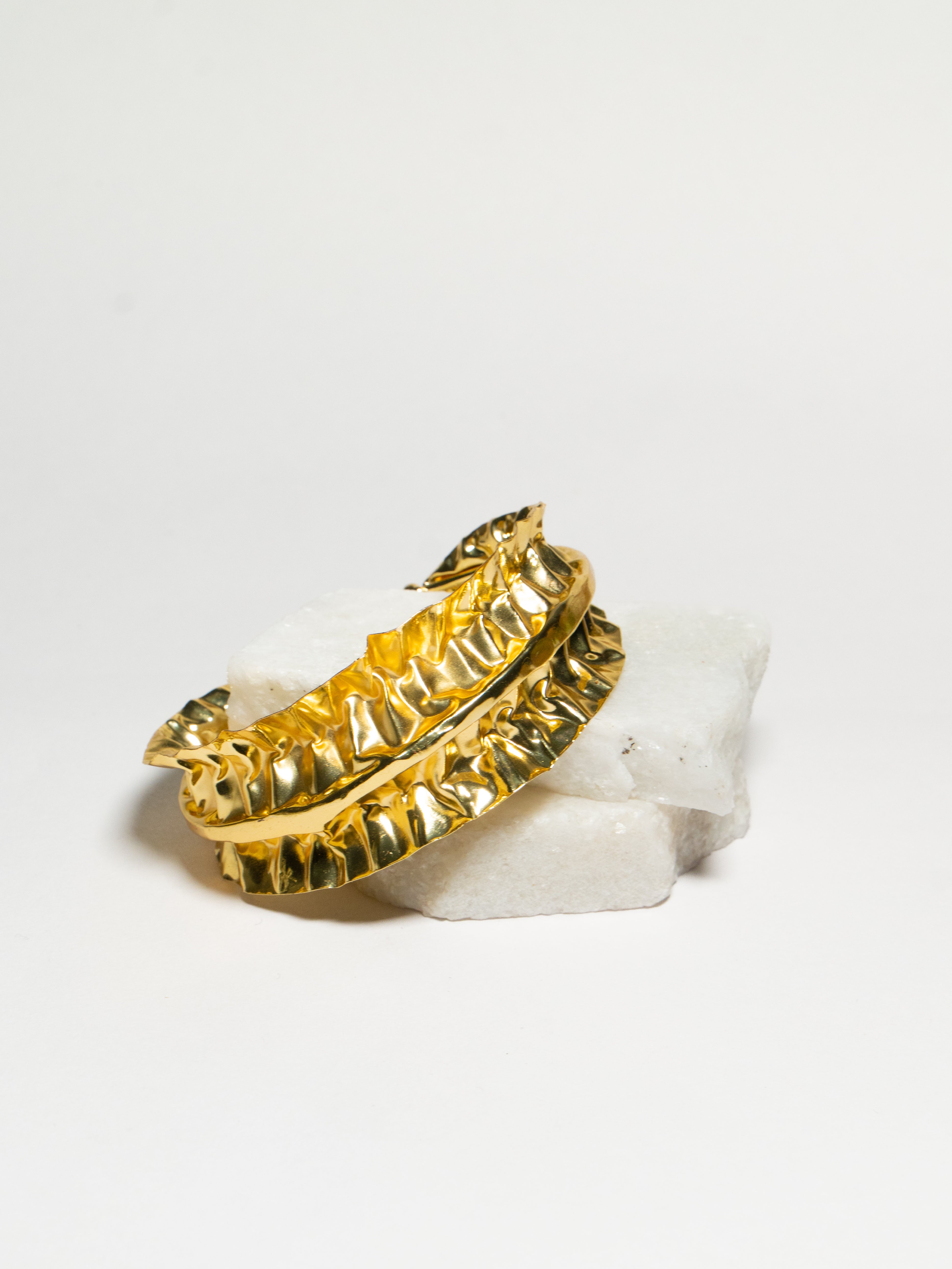 Golden Ripple Cuff