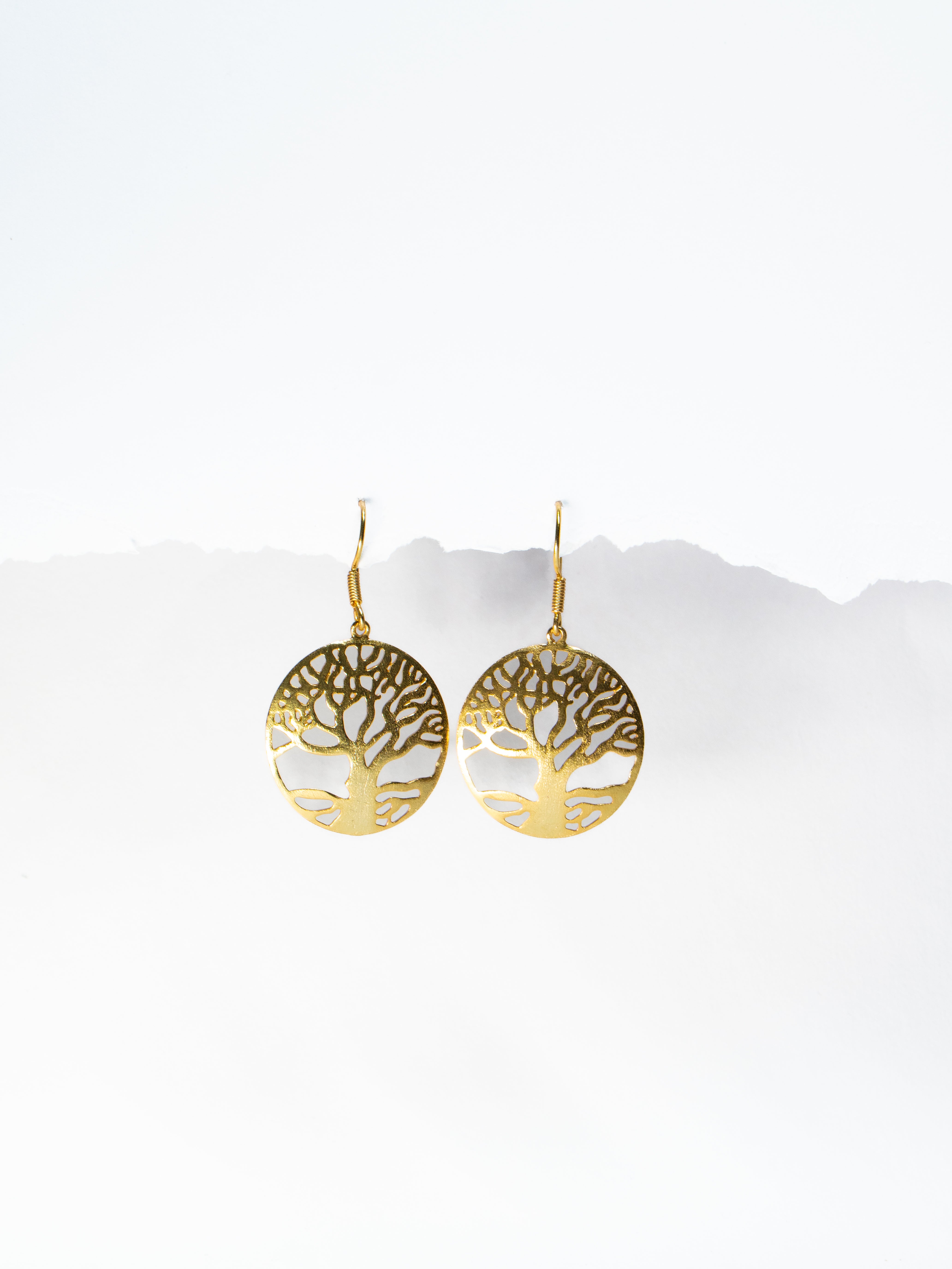 Golden Tree Earrings