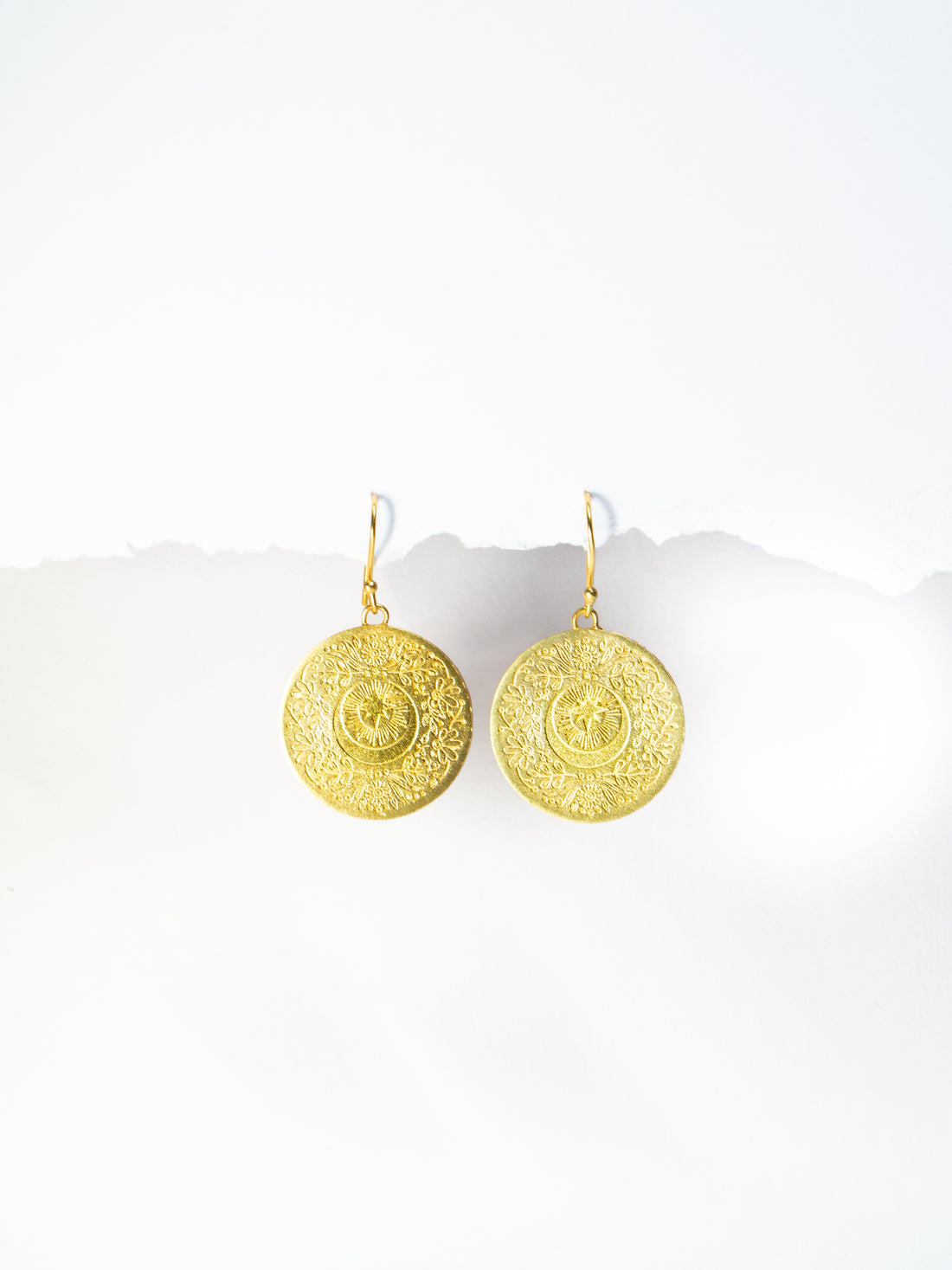 Golden Coin Earrings