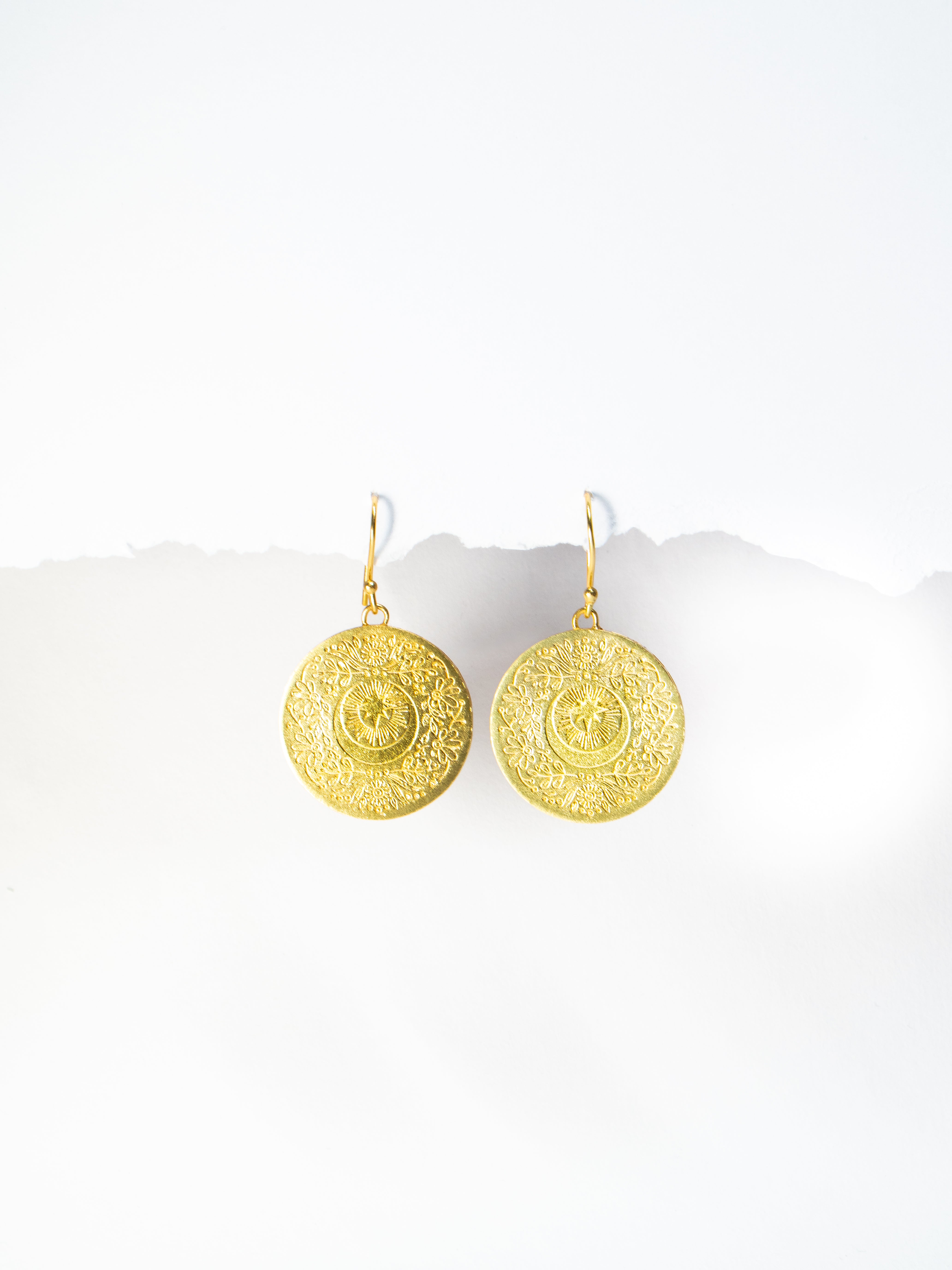 Golden Coin Earrings