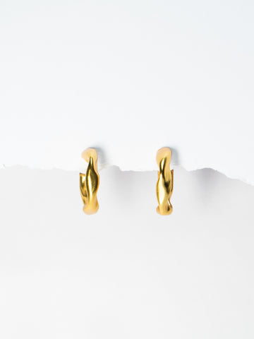 Round Gold Hoops
