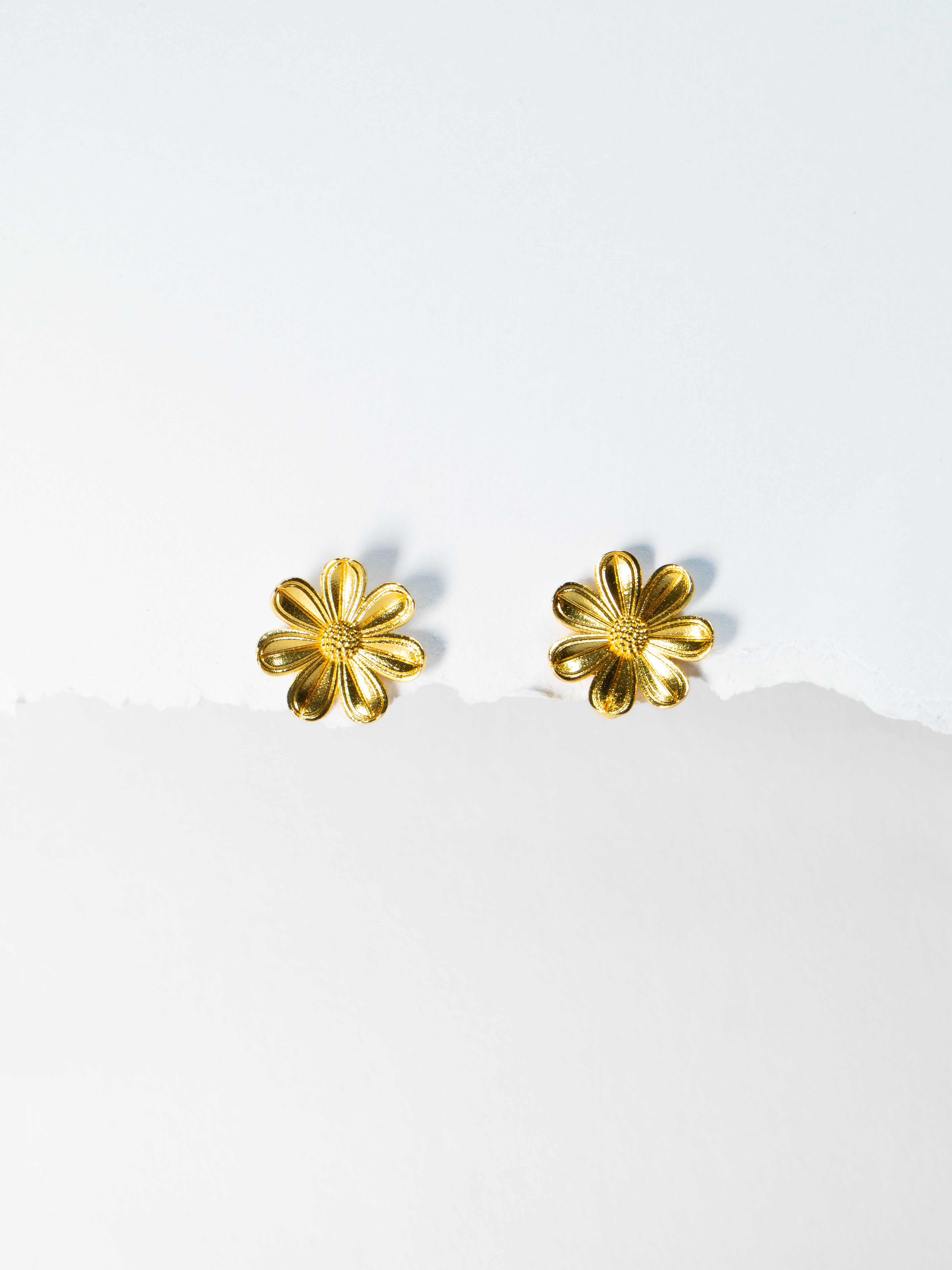 Golden Glitter Studs