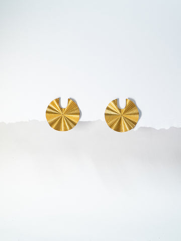 Golden Round Studs