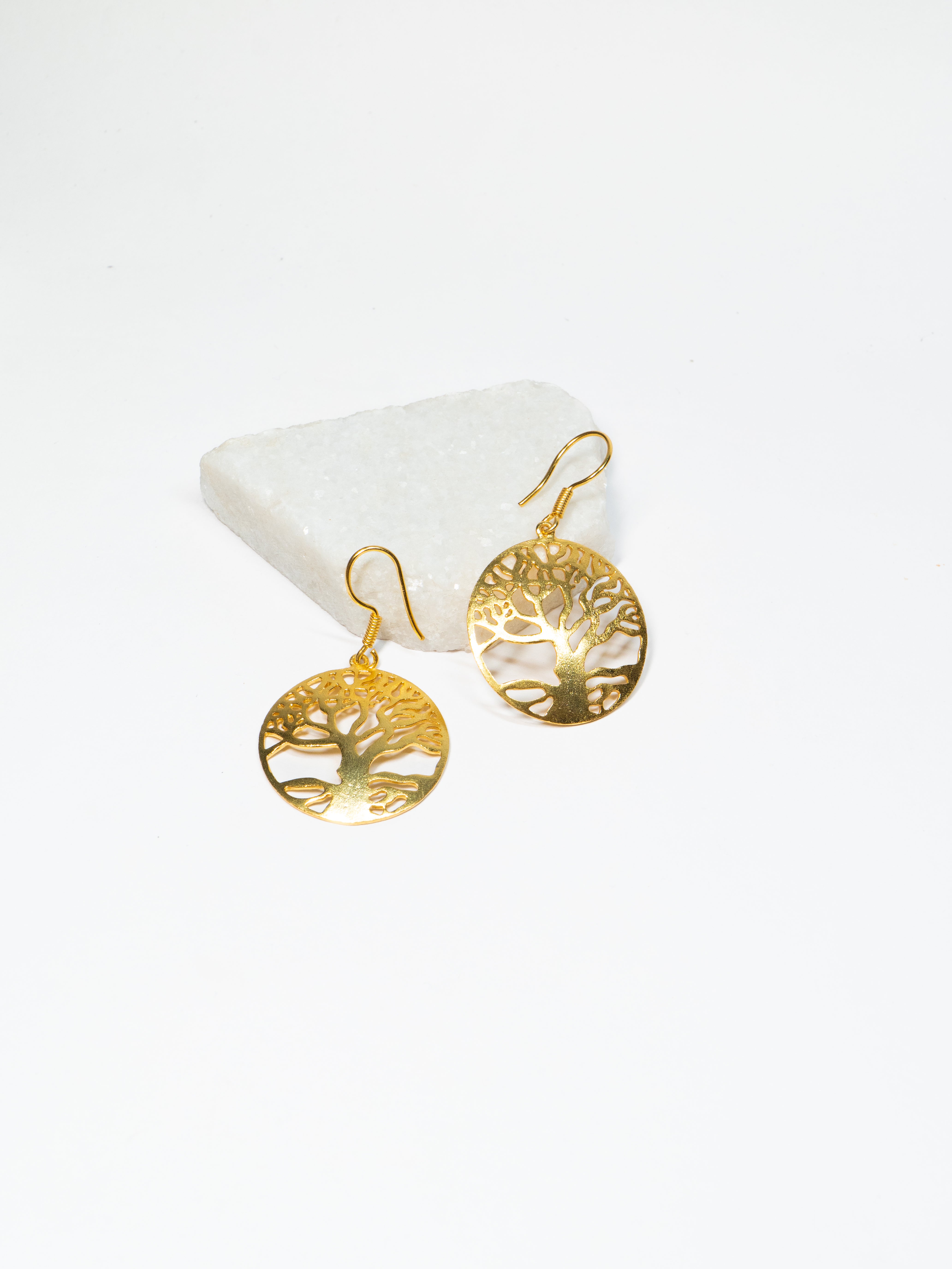 Golden Tree Earrings