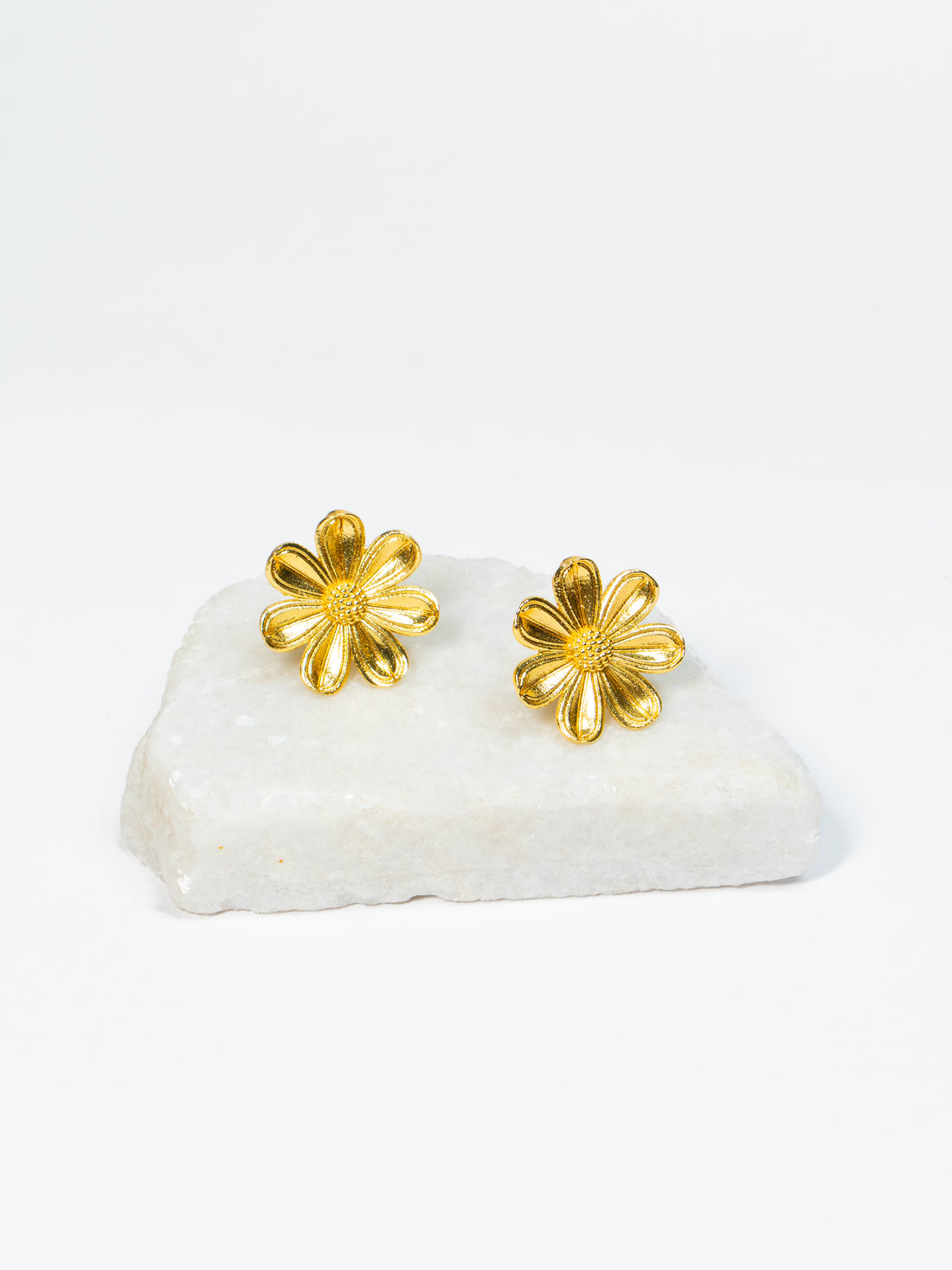 Golden Glitter Studs