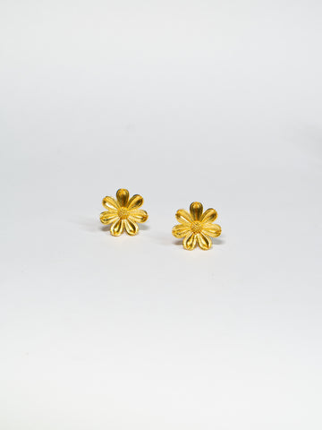 Golden Glitter Studs