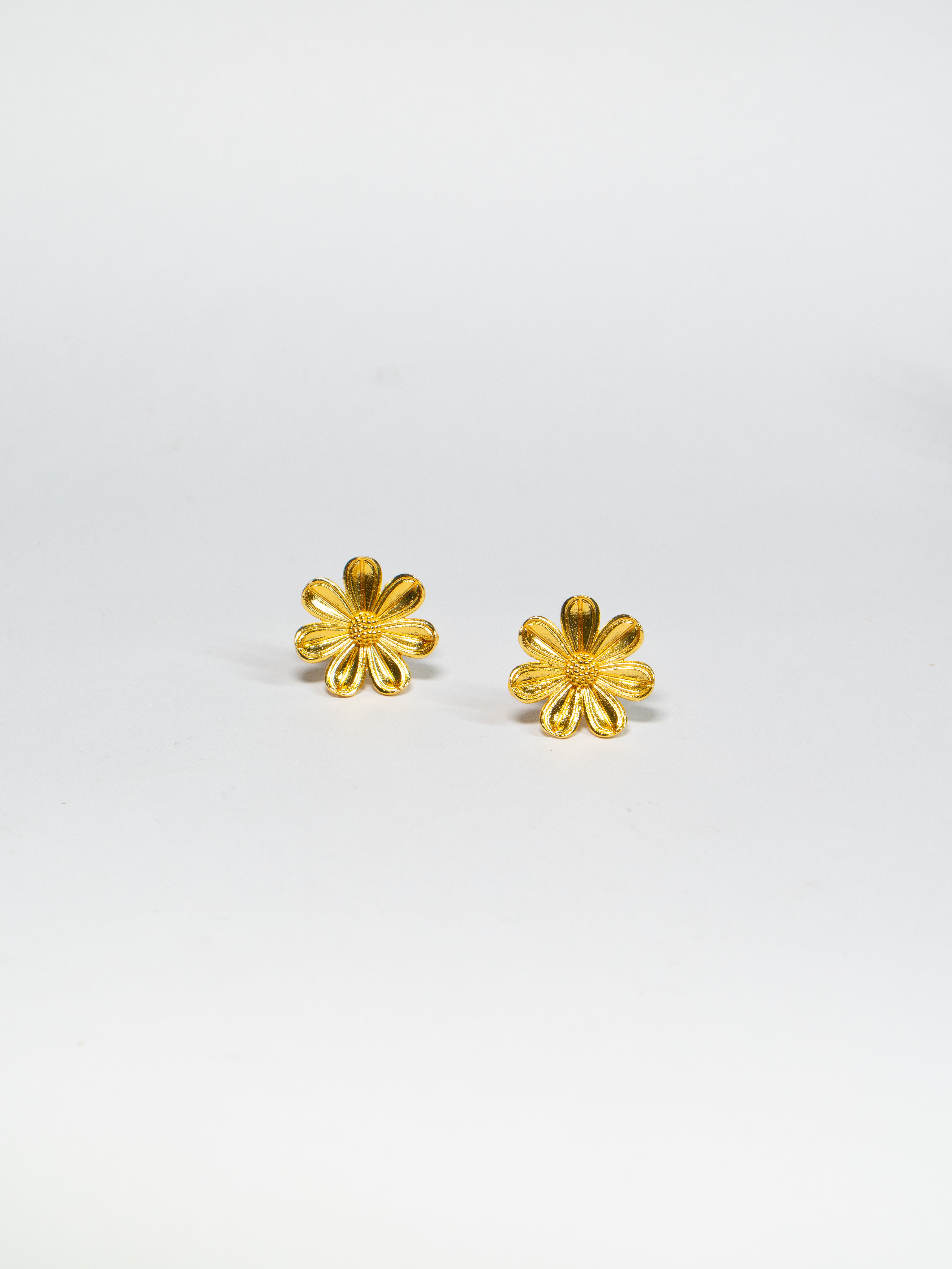 Golden Glitter Studs