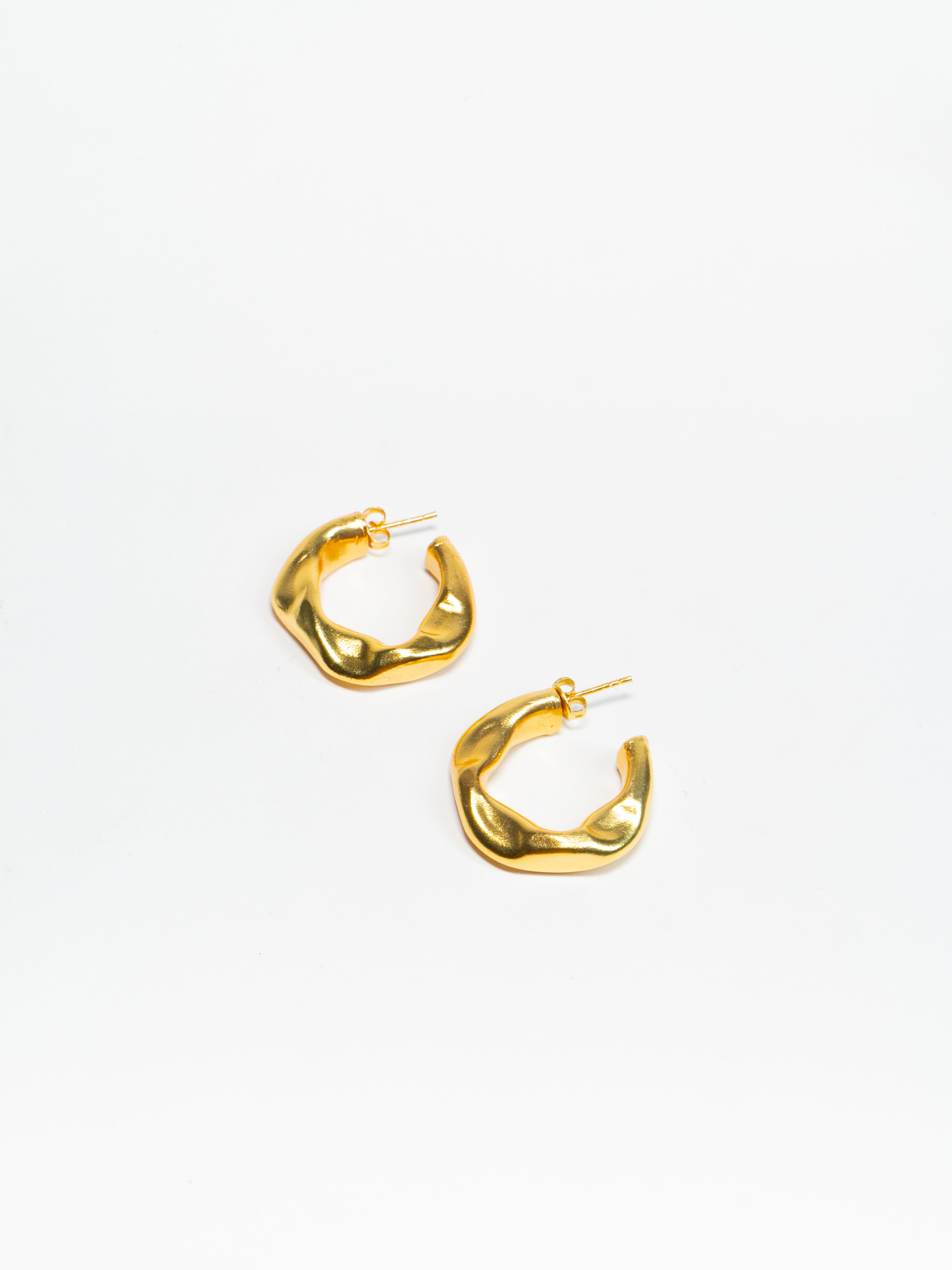 Round Gold Hoops