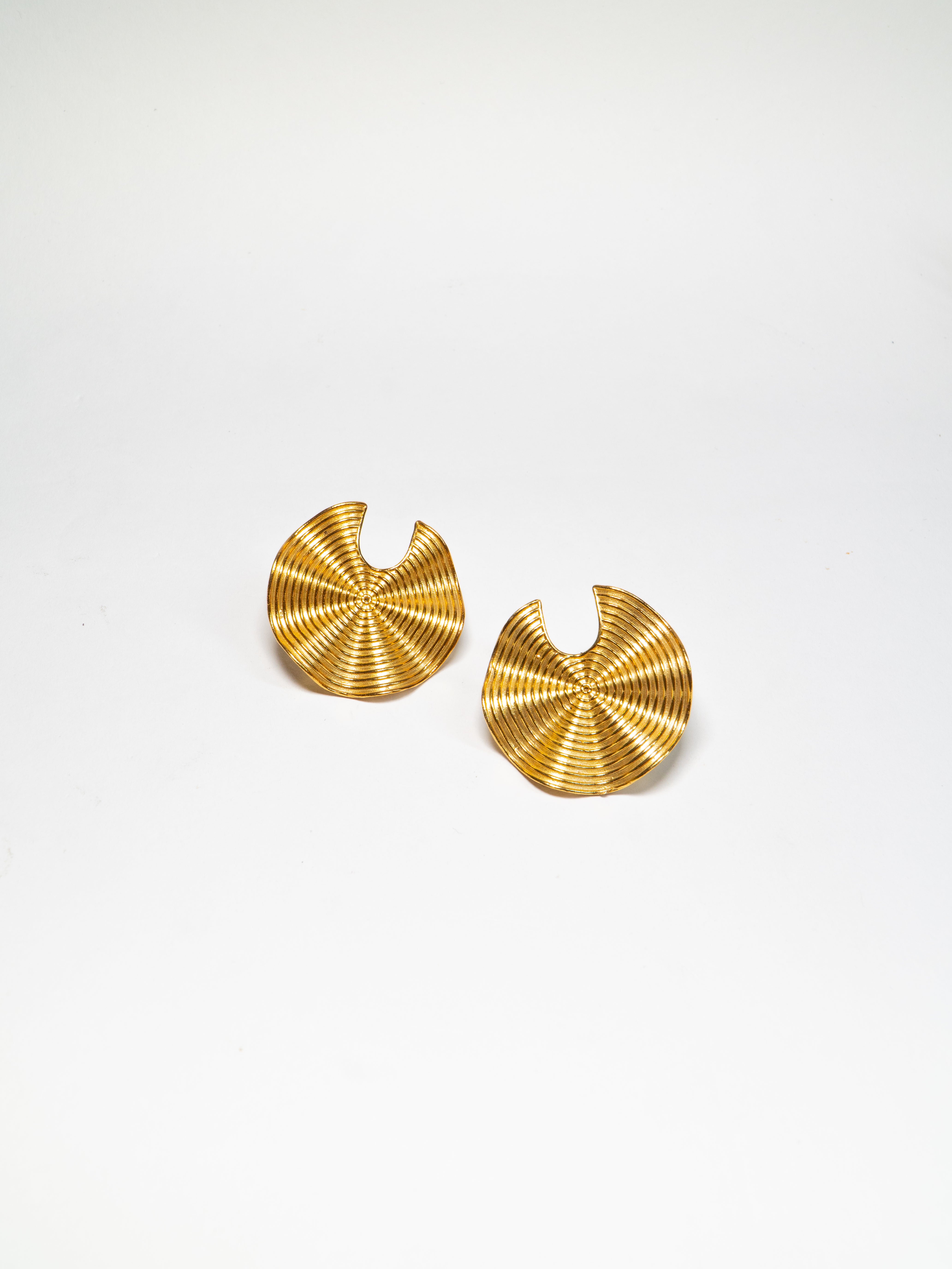 Golden Round Studs