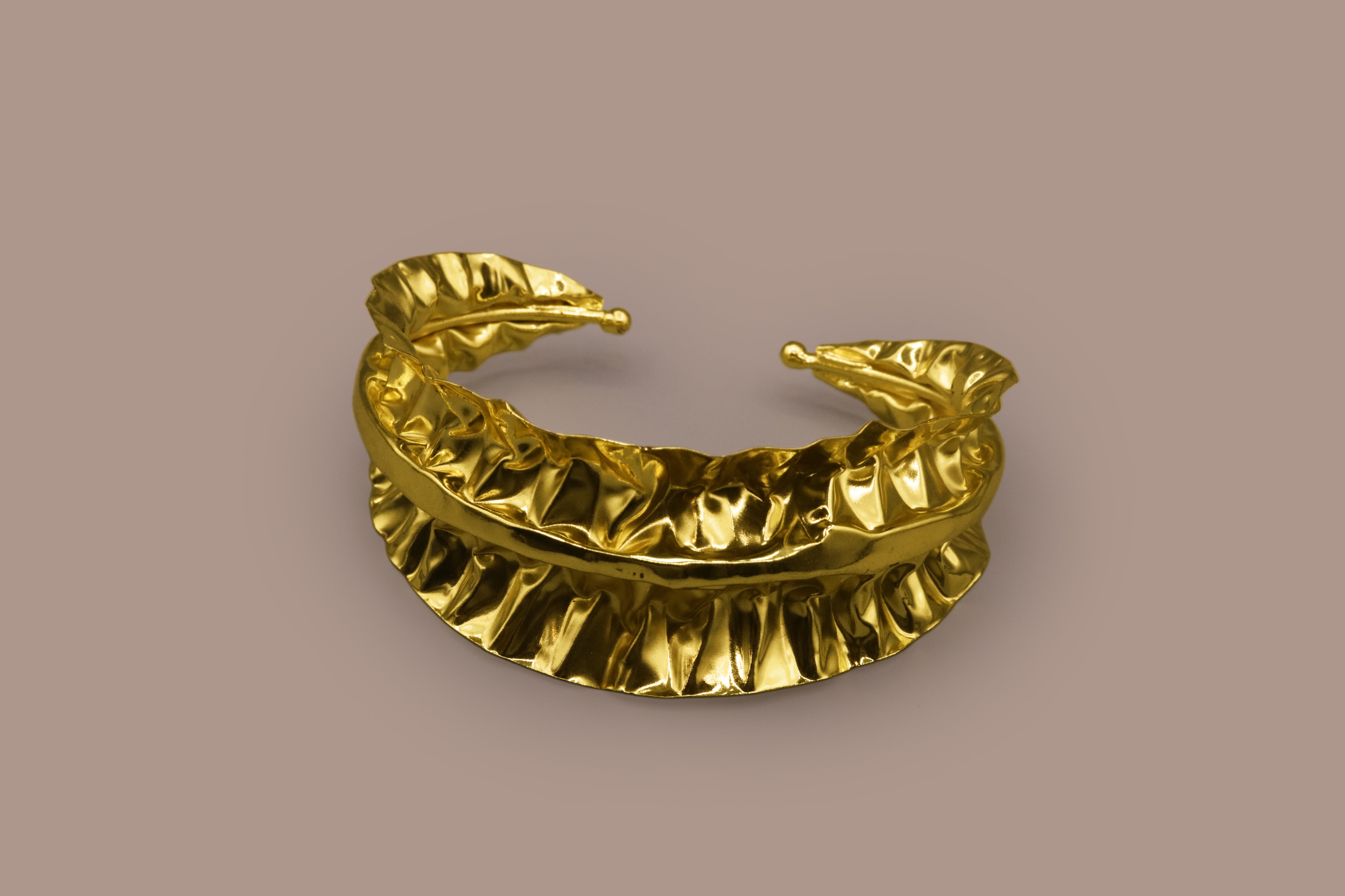 Golden Ripple Cuff